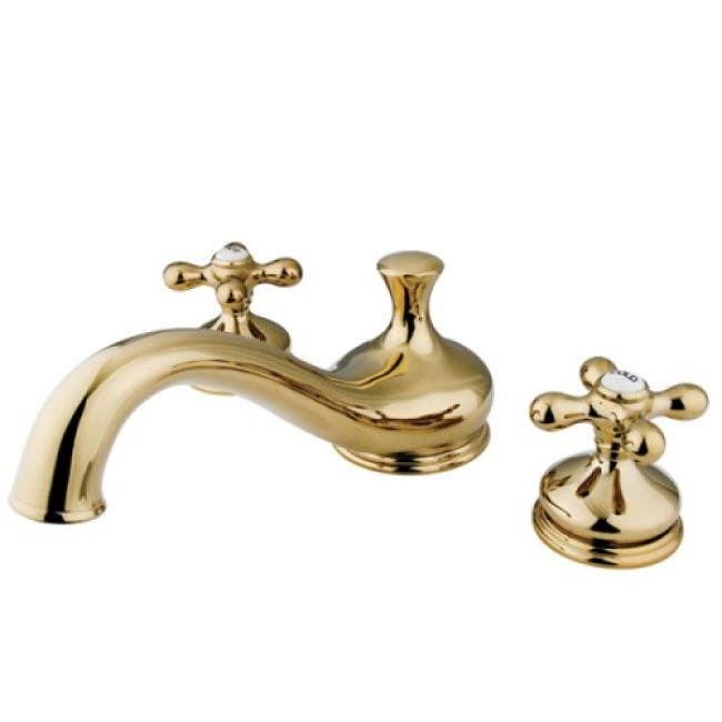 Kingston Brass KS333 Heritage Two Handle Roman Tub Filler & AX cross handles