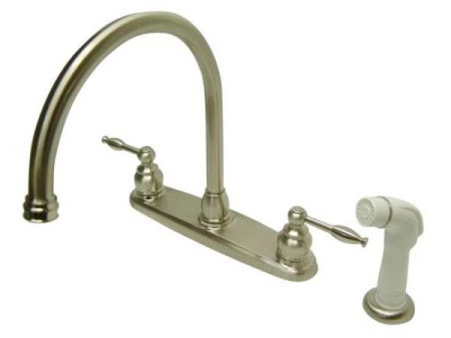 Kingston Brass KB279 Knight 8" Goose Neck Kitchen Faucet