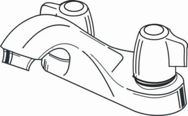 Kingston Brass KB620 Magellan Two Handle 4" Centerset Lavatory Faucet w/ Retail Pop-up