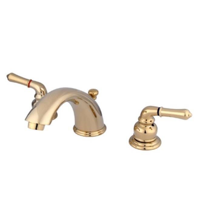 Kingston Brass KB96 Magellan Two Handle 4" to 8" Mini Widespread Lavatory Faucet w/ Retail Pop-up
