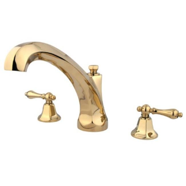 Kingston Brass KS432 Metropolitan Lever Handle Roman Tub Filler w/ AL lever handles