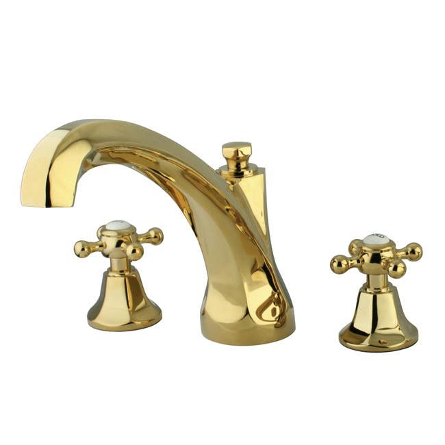 Kingston Brass KS432 Metropolitan Roman Tub Filler w/ BX Cross Handles