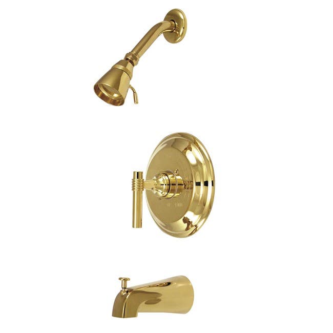 Kingston Brass KB263 Milano Single ML Handle Tub & Shower Faucet