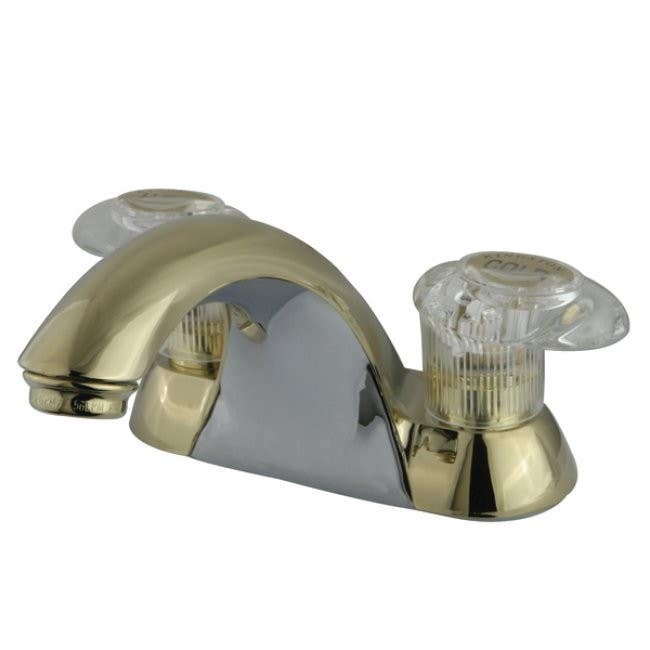 Kingston Brass KB215 Naples Two Handle 4" Centerset Lavatory Faucet w/ LP lever handles