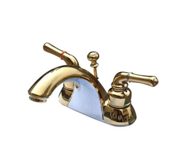 Kingston Brass KB262 Naples Two Handle 4" Centerset Lavatory Faucet w/ Retail Pop-up & B lever handles