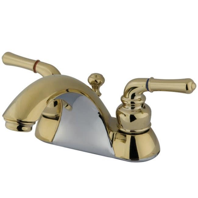 Kingston Brass KB262 Naples Two Handle 4" Centerset Lavatory Faucet w/ Retail Pop-up