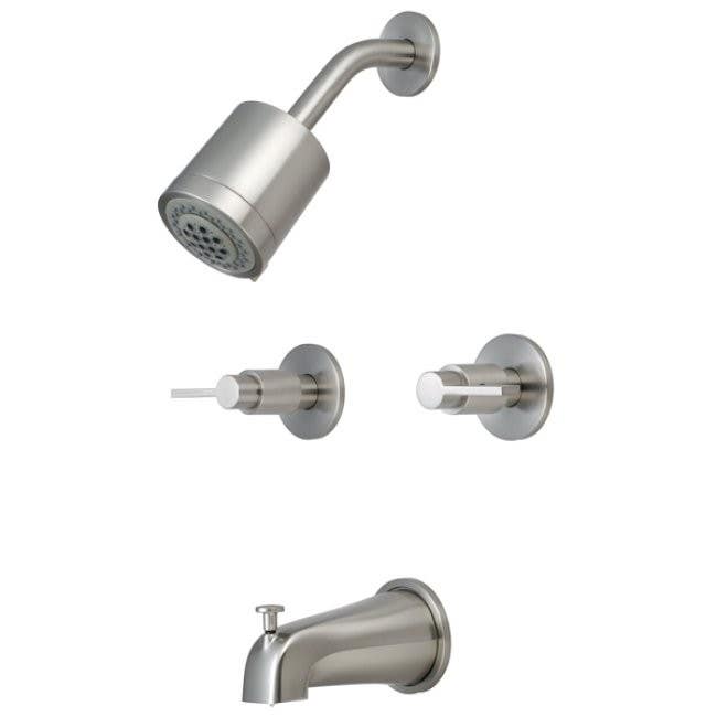 Kingston Brass KBX814 NuvoFusion Two Handle Tub & Shower Faucet