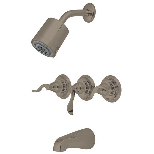 Kingston Brass KB823 NuWave French Tub & Shower Faucet w/ Three Handle