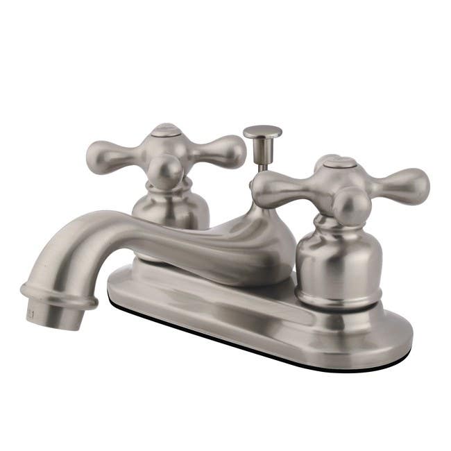 Kingston Brass GKB60 Water Saving Restoration Centerset Lavatory Faucet w/ Cross Handles