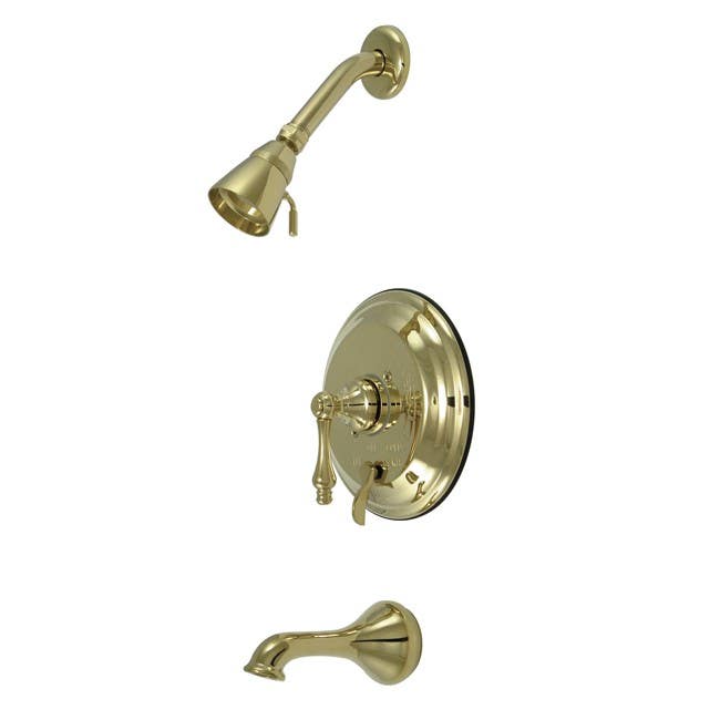 Kingston Brass KB363 Restoration Single Handle Tub & Shower Faucet w/ AL lever handles