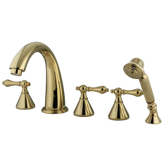 Kingston Brass KS236 Royale Three Handle Roman Tub Filler