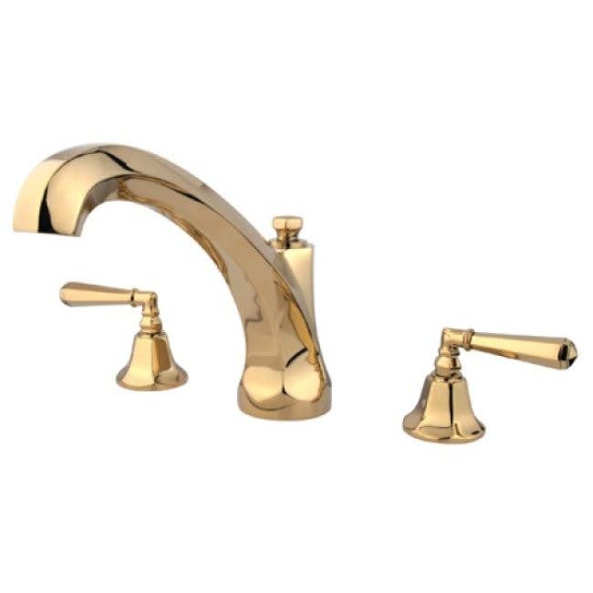 Kingston Brass KS432 Two Handle Roman Tub Filler & HL lever handles