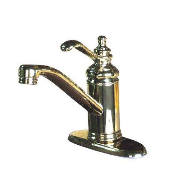 Kingston Brass KS340 Templeton Single Handle 4" Centerset Lavatory Faucet w/ Push-Up & Optional Deck Plate