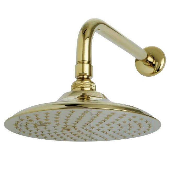 Kingston Brass K136A Victorian 8" Dia. Brass Shower Head w/ 12" Shower Arm Combo