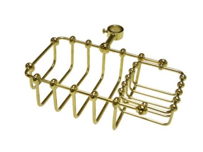 Kingston Brass CC214 Vintage Shower Riser Mounted Soap Basket