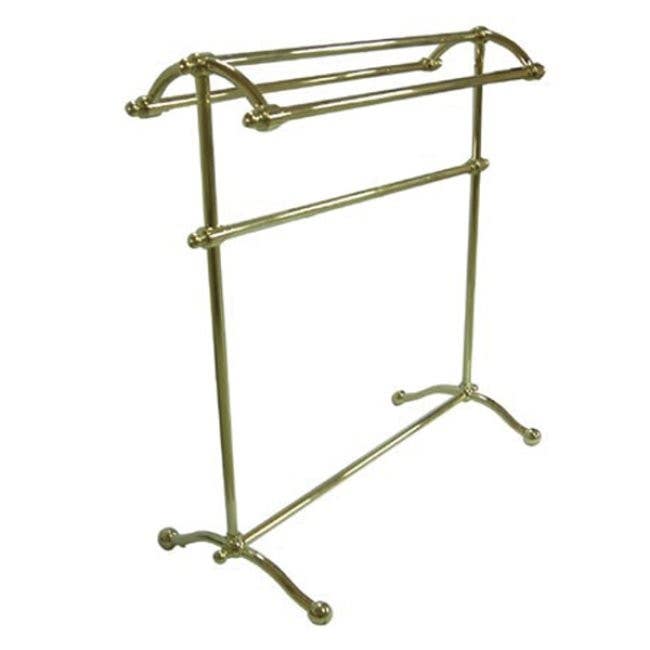 Kingston Brass CC229 Vintage Pedestal Brass Vintage Towel Rack