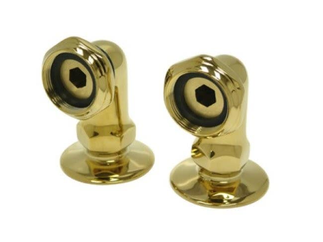 Kingston Brass CC2RS Vintage 2" Deck Mount Risers for Clawfoot Tub Faucet