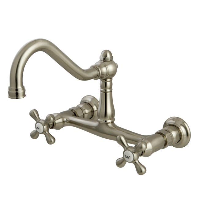Kingston Brass KS324 Vintage 8" Wall-Mounted Two-Handle Vessel Sink Faucet