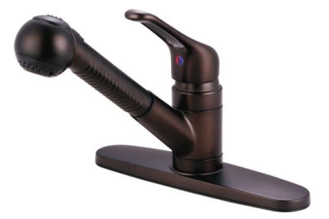 Kingston Brass KB705 Wyndham Single Loop Pull-Out Kitchen Faucet