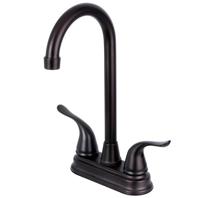 Kingston Brass KB249 Yosemite Two Handle 4-inch Centerset Bar Faucet