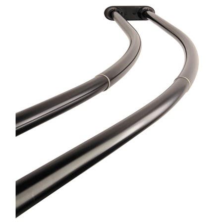 Kingston Brass CCD217 Edenscape Adjustable (60"-72") Double Curved Stainless Steel Shower Curtain Rod