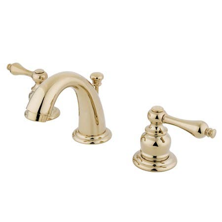 Kingston Brass GKB91 Water Saving English Country Mini Widespread Lavatory Faucet w/ Retail Pop-Up