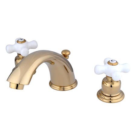 Kingston Brass GKB96 Water Saving English Country Widespread Lavatory Faucet