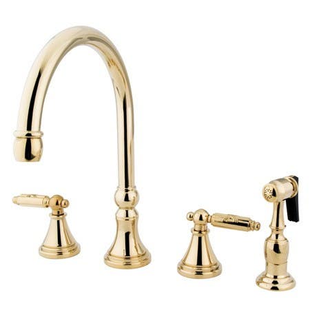 Kingston Brass GS279 Gourmetier Two Handle Kitchen Faucet