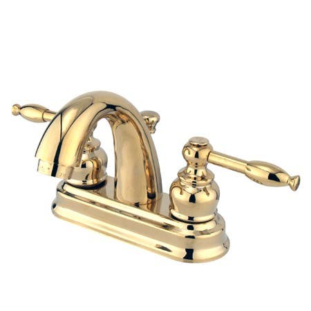 Kingston Brass GKB561 Water Saving Knight Centerset Lavatory Faucet w/ Lever Handles