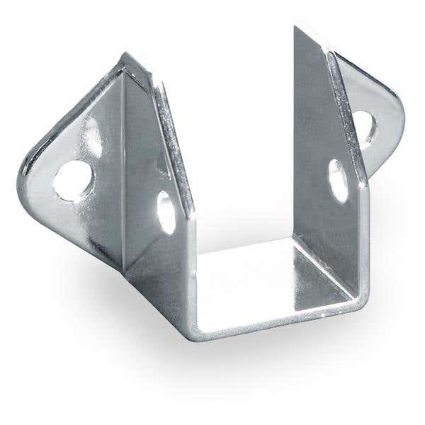 Jacknob 21 Headrail Wall Bracket w/ Zamac Material & Polished Chrome Finish