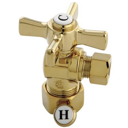 Kingston Brass CC5330 Millennium 5/8" OD Compression X 3/8" OD Compression Angle Valve