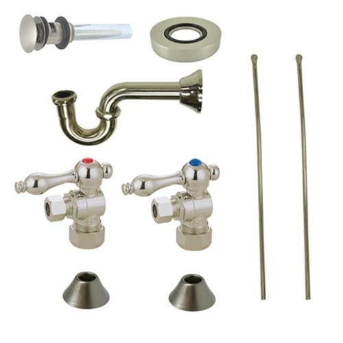 Kingston Brass CC5330 Trimscape Traditional Plumbing Sink Trim Kit w/ P Trap for Vessel Sink w/ Overflow Hole
