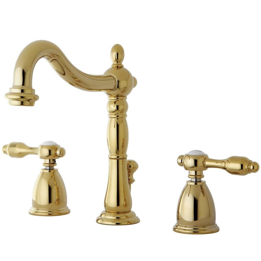Kingston Brass KB197 Tudor Widespread Lavatory Faucet w/ Retail Pop-Up