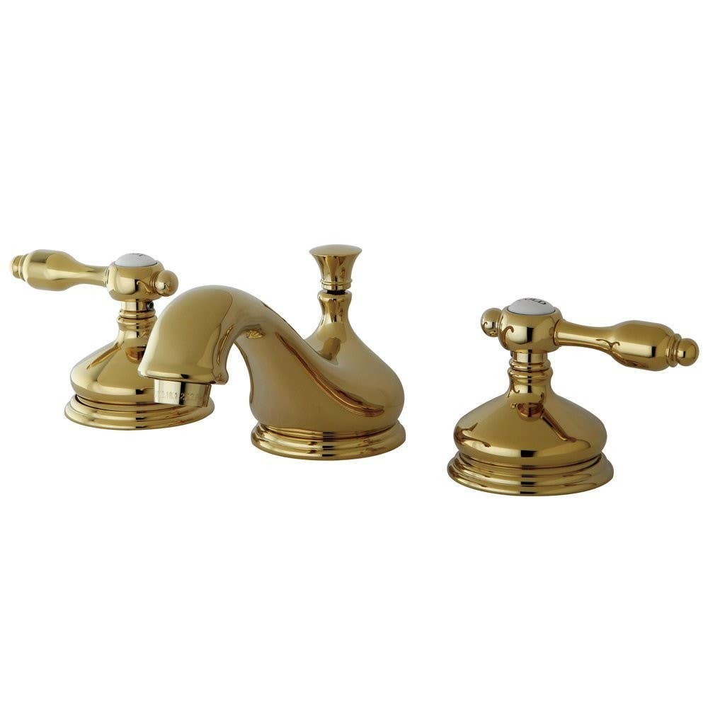 Kingston Brass KS116 Tudor Widespread Lavatory Faucet w/ Brass Pop-Up