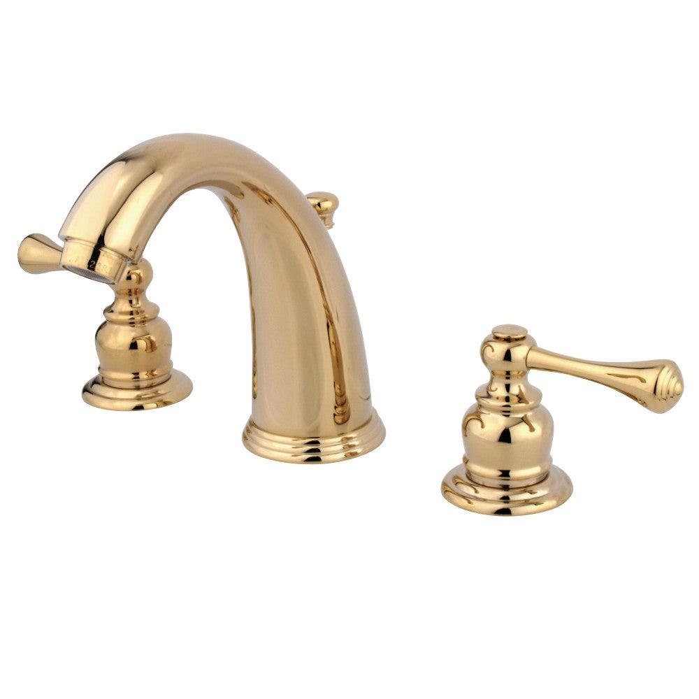 Kingston Brass GKB98 Water Saving Vintage Widespread Lavatory Faucet w/ lever handles