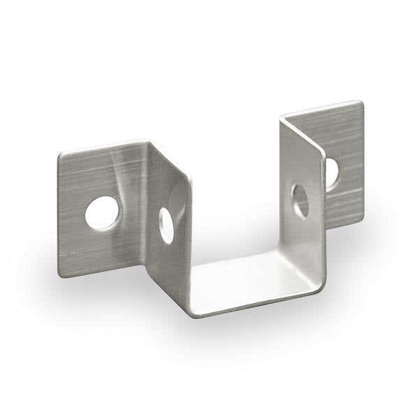 Jacknob 2169 Headrail Wall Bracket 1" Stamped w/ Stainless Steel Material & Satin Finish