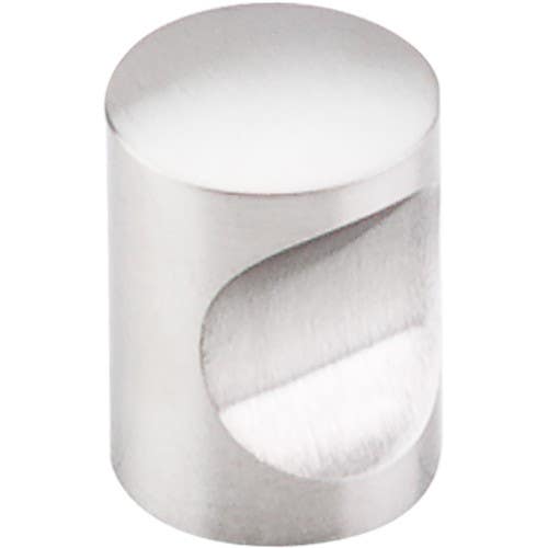 Top Knobs SS2 Stainless Indent Knob, Brushed Stainless Steel