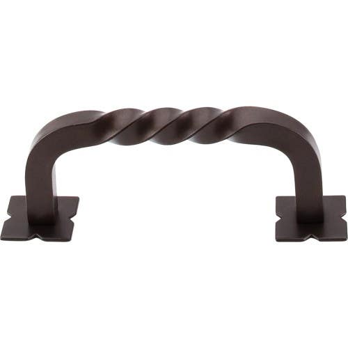 Top Knobs M7 Normandy Square Twist D-Pull W/Backplates