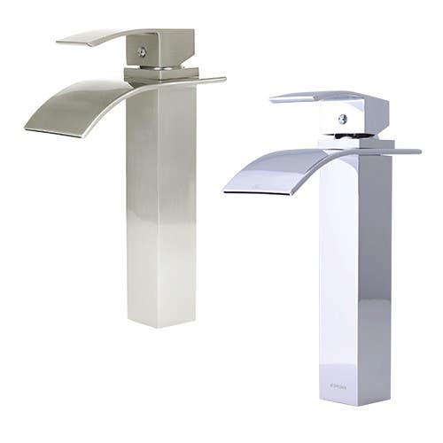 Dyconn VS1H36 Lune & Wye Polished Chrome Vessel Bathroom Faucet