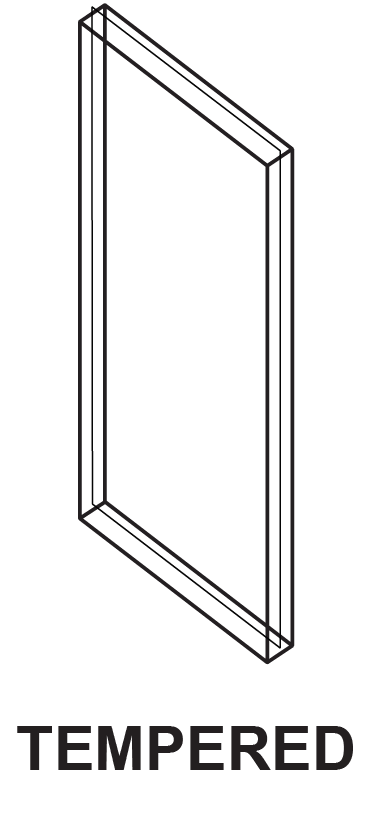 Cal-Royal TEMP Tempered Glass, Thickness 1/4"
