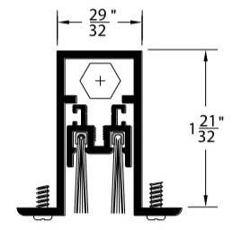 Pemko OS434 Automatic Door Bottom - Oversized