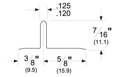 Pemko 2P Interlock Weatherstrip, Length-96"