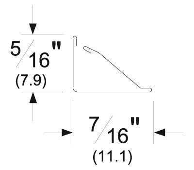 Pemko B331-96 Interlock Weatherstrip, Length-96", Finish-Mill Finish Extruded Bronze (Brass)