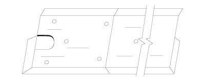 Pemko TYPE13 Offset Floor Closer Threshold Assembly w/ Both Ends Mitered