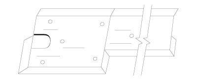 Pemko TYPE15 Offset Floor Closer Threshold Assembly w/ Both Ends Mitered