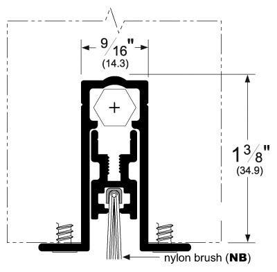 Pemko 411 Full Mortise Automatic Door Bottom