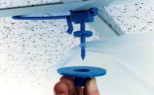 Poly-Hanger Hanger 3 Support From Ceiling Grid & Overhead Objects (100 Pack)