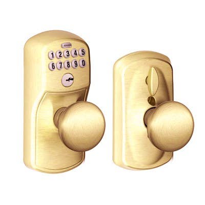 Schlage FE595 PLY PLY Plymouth Keypad Entry W/ Flex Lock & Plymouth Knob