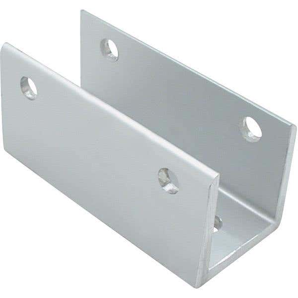Jacknob 2 U-bracket 3" Long w/ Aluminum Material & Clear Anodized Finish