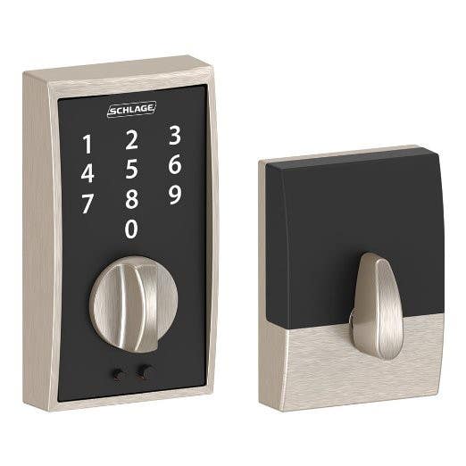 Schlage BE375 CEN Schlage Touch Keyless Touchscreen Deadbolt w/ Century Trim